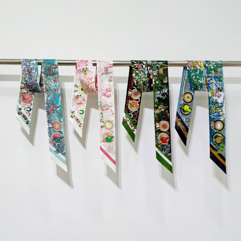 Hermes silk ribbon 5X86cm E111001